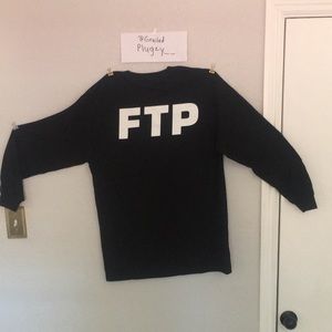 FTP long sleeve logo black and white